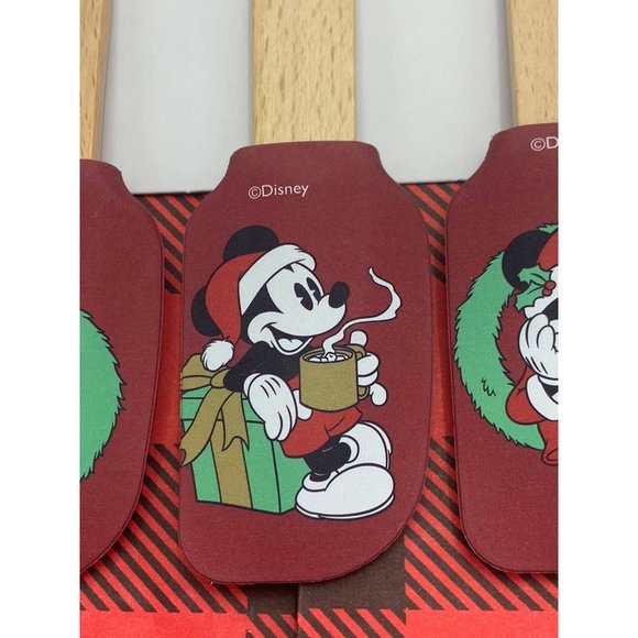 Disney Mickey & Minnie Mouse Christmas 4 Pack Mini Spatula Set - Picture 5 of 9